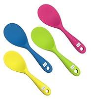 Algopix Similar Product 3 - KSENDALO 4 Pack Silicone Rice Spoon