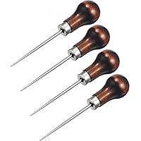 Algopix Similar Product 9 - 4 Pack Awl Tool Gourd Shape Leather