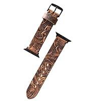 Algopix Similar Product 1 - Western Tooled Floral Leather Watch