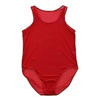 Algopix Similar Product 5 - Agoky Mens One Piece Sheer Mesh
