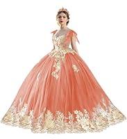 Algopix Similar Product 2 - TRHTX Puffy Tulle Quinceanera Dresses