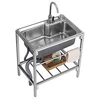 Algopix Similar Product 8 - HTYQ Commercial single bowl stainless