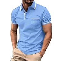 Algopix Similar Product 17 - Shirts for Men Summer Short Sleeve Polo