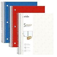 Algopix Similar Product 19 - ViVin Spiral Notebooks 3 Pack 5