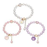 Algopix Similar Product 6 - POYAMUSE Colorful Flower Charm Bracelet