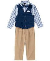 Algopix Similar Product 1 - Nautica Boys 4Piece Vest Set with