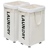 Algopix Similar Product 7 - Goodpick Laundry Baskets with Wheels