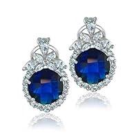 Algopix Similar Product 12 - Vintage Style Blue Cubic Zirconia