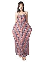 Algopix Similar Product 13 - LOFBAZ Women Low V Neck Maxi Dress S