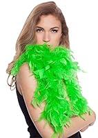 Algopix Similar Product 19 - Folat 62077 Feather Boa Neon Green 180cm