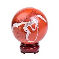 Algopix Similar Product 14 - JIC Gem Red Jasper Crystal Ball Natural