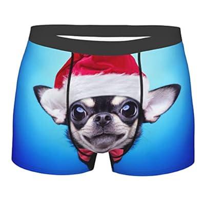 Men's Funny 3D Wolf Print Boxer Briefs Breathable Underwear Shorts