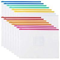 Algopix Similar Product 3 - EOOUT Poly Zip Envelope Files 7 Color