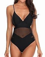 Algopix Similar Product 8 - Holipick Women Black Sexy One Piece