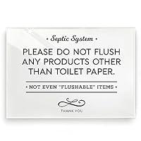 Algopix Similar Product 3 - 35x5 Inch Septic System Bathroom Sign