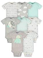 Algopix Similar Product 17 - Gerber Baby 8Pack Short Sleeve Onesies