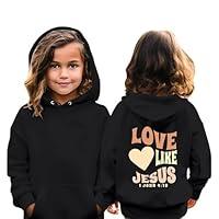 Algopix Similar Product 15 - Love Like Jesus Girls Sweatshirts