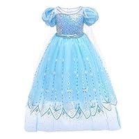 Algopix Similar Product 18 - CinheyU Princess Elsa Costume Girls