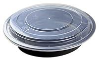 Algopix Similar Product 9 - NowPak Takeout Container Black 48 oz