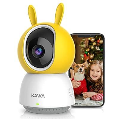 Best Deal for KAWA Baby Monitor, 2K Indoor Security Camera, 2.4G WiFi 360