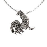 Algopix Similar Product 9 - Antique Pewter Rooster Pendant B100PEN