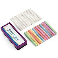 Algopix Similar Product 5 - Emraw Eraser 12 White Chalk Dustless