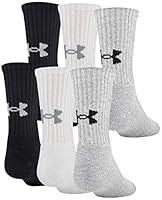 Algopix Similar Product 8 - Under Armour Youth Cotton Crew Socks