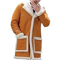 Algopix Similar Product 1 - Fleece Lined Jacket Men Faux Fur Mid