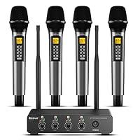 Algopix Similar Product 17 - Bietrun 4 Channel Wireless Microphone