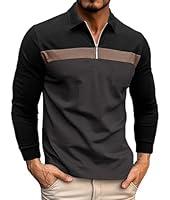 Algopix Similar Product 3 - Nuofengkudu Mens Color Block Polo