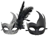 Algopix Similar Product 9 - Costume Mask Feather Masquerade Mask