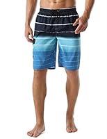 Algopix Similar Product 5 - Unitop Mens Colortful Striped Swim