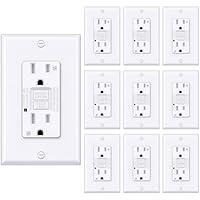 Algopix Similar Product 11 - BESTTEN 10 Pack 15 Amp GFCI Outlet