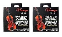 Algopix Similar Product 10 - Vizcaya 2 Packs Full Sets Violin String
