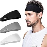 Algopix Similar Product 1 - poshei Mens Headband Mens Sweatband 