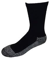 Algopix Similar Product 20 - Cushees Mens BLACK Triple Thick Crew
