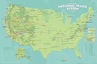 Algopix Similar Product 7 - US National Trails System Map 24x36