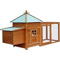 Algopix Similar Product 1 - vidaXL Outdoor Chicken Coop  Deluxe