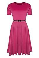 Algopix Similar Product 11 - Oops Outlet Womens Belted Cap Sleeve