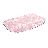 Algopix Similar Product 15 - Pink Damask 100 Cotton Changing Pad