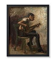 Algopix Similar Product 13 - Monem Art Vintage Boy Playing Banjo