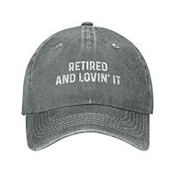 Algopix Similar Product 15 - Ositerpz Retired and Lovin It Hat Men