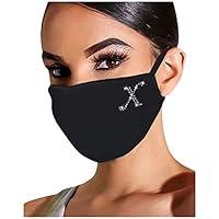 Algopix Similar Product 4 - Womens Rhinestone Face Mask Drill