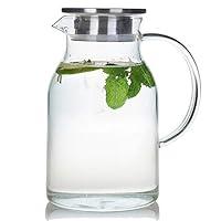 Algopix Similar Product 3 - Karafu Glass Pitcher with Lid 68Oz