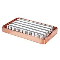 Algopix Similar Product 15 - mDesign Modern Decorative Metal Guest