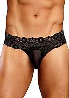 Algopix Similar Product 5 - Male Power Wonder Thong Slinky Black