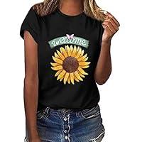 Algopix Similar Product 7 - Women TShirt Casual Summer Short