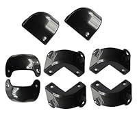 Algopix Similar Product 6 - 2023 8 Pack Front Rear Black Plastic