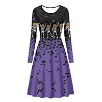 Algopix Similar Product 11 - Showudesigns Halloween Skeleton Dresses