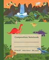 Algopix Similar Product 5 - Dinosaur Habitat Composition Notebook